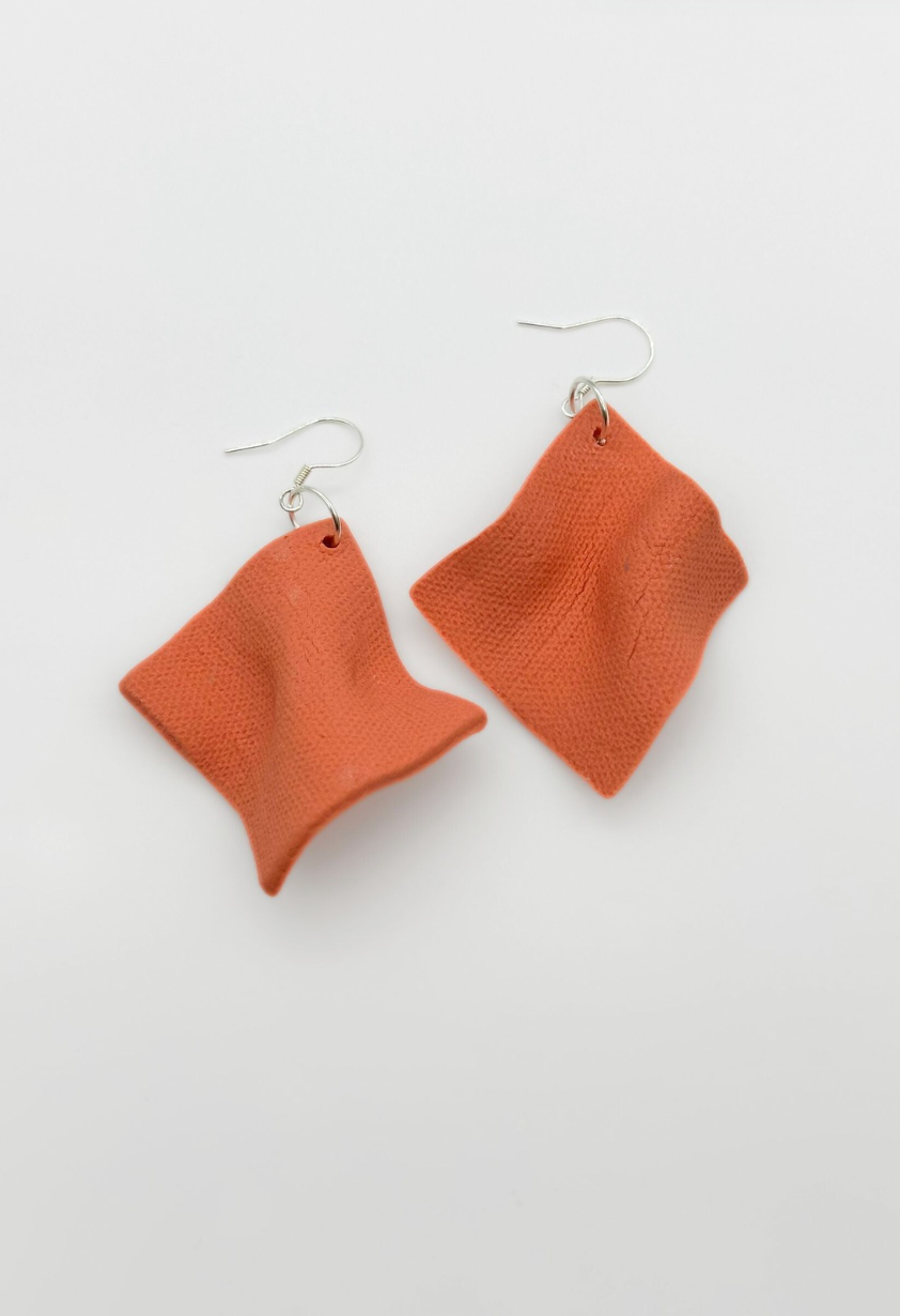 Curve Earrings - Orange