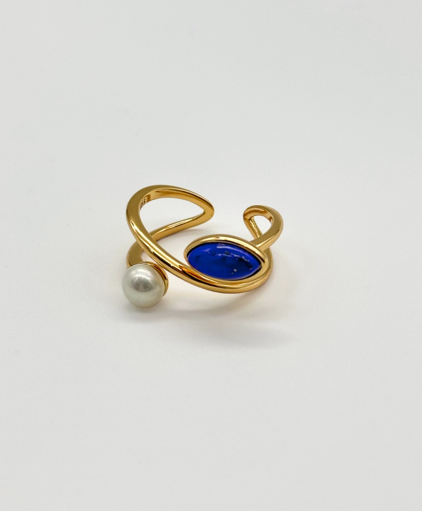Lapis Fable Open Ring