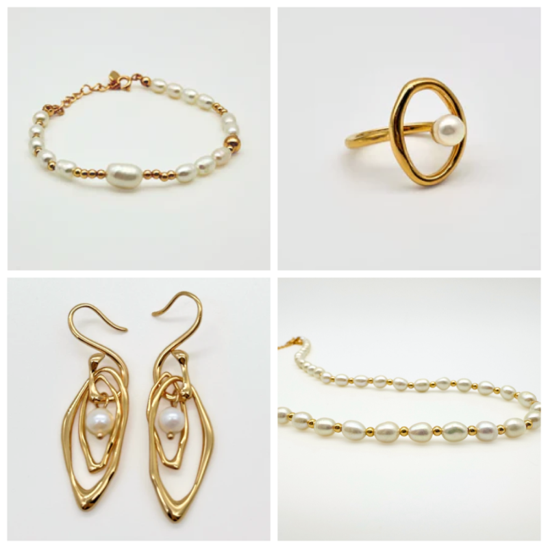 Line & Pearl Set — Buy 3 Get 1 Free