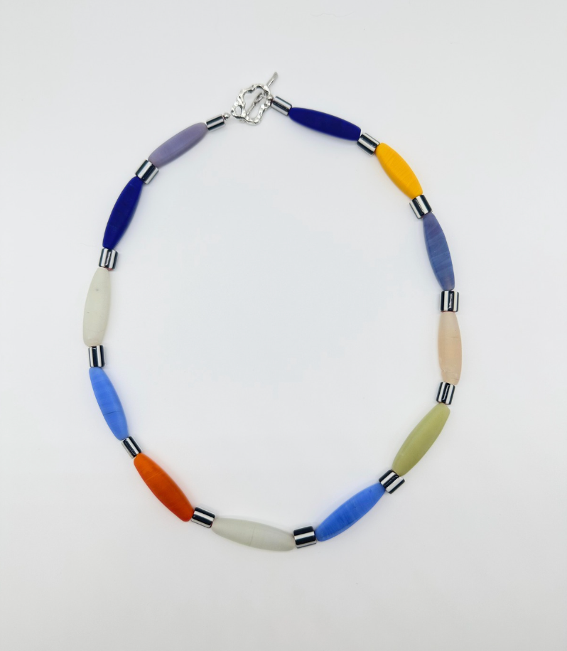 Nepali Glass Palette Necklace - Multi-colors