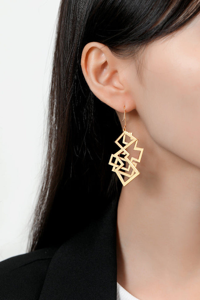 Pas de Deux Earrings - Gold