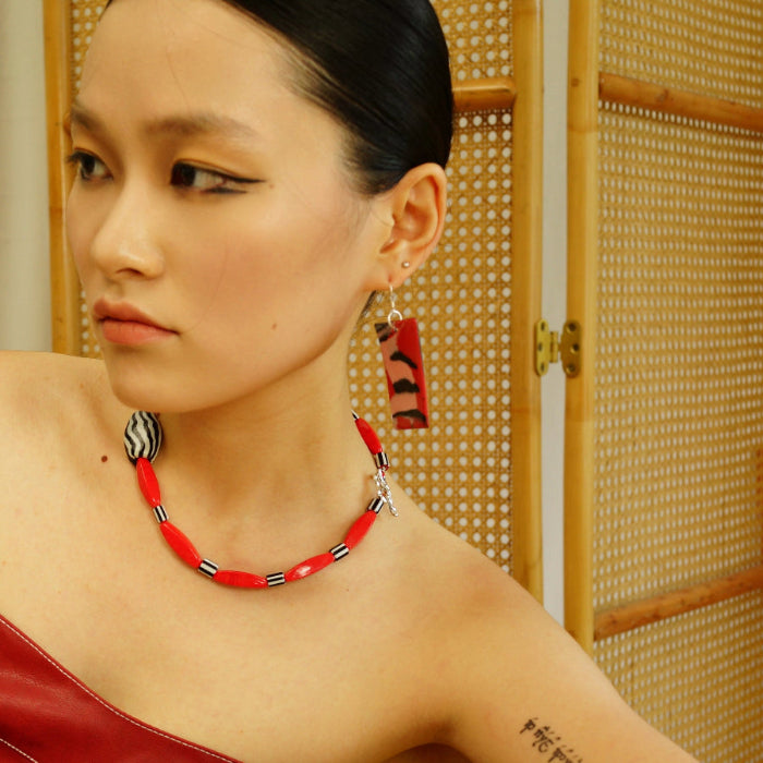 Crimson Beat Earrings