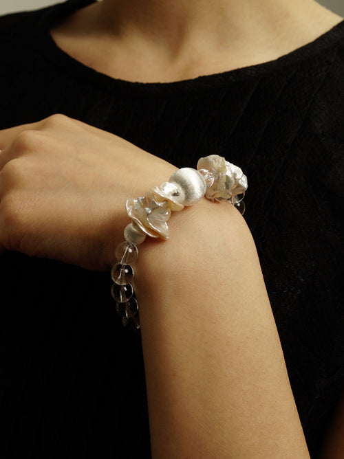 Instinct Crystal and Pearl Bracelet
